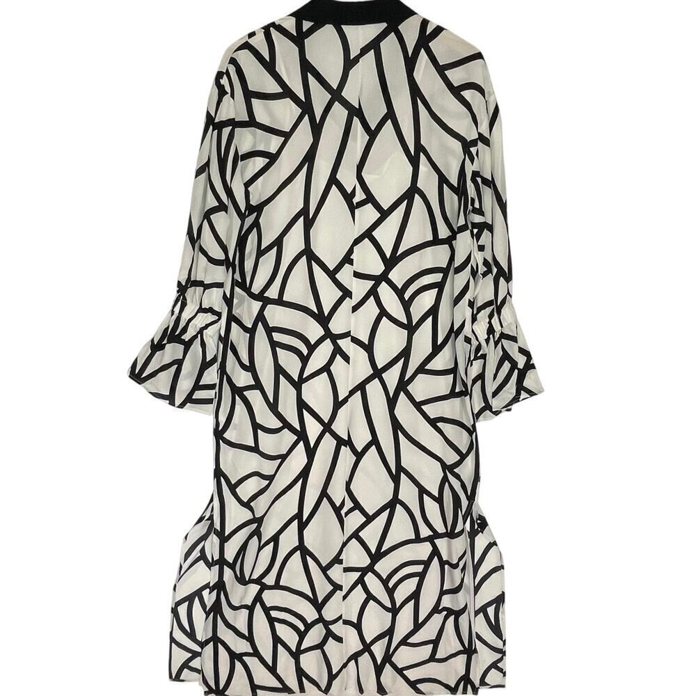 ANTHROPOLOGIE ERIKA CAVALLINI Women’s Silk Jasmine Maxi Shirt Dress Ivory - Picture 5 of 8